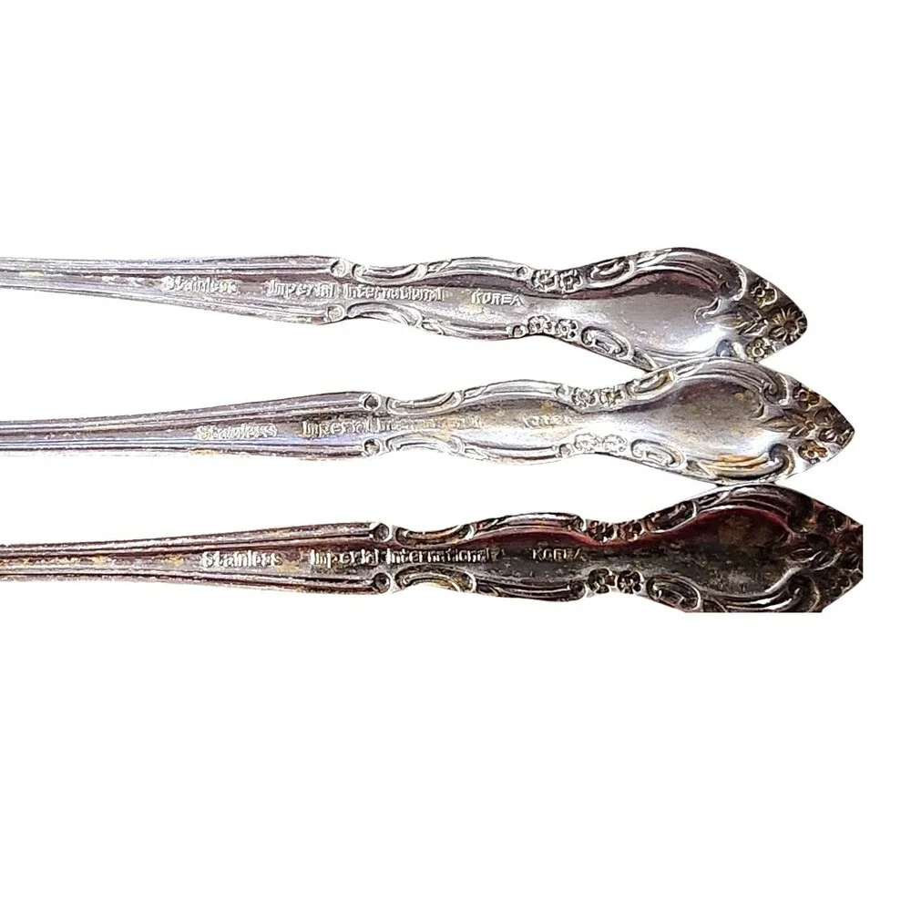 Set of 3 Imperial‎ International Korea ICE TEA SPOONS